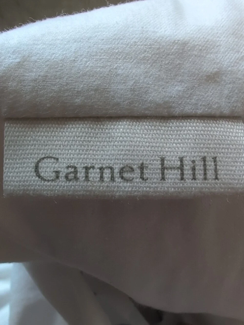 Garnet Hill Bluebird Organic-Cotton Percale Down Throw Accent Pillow Floral